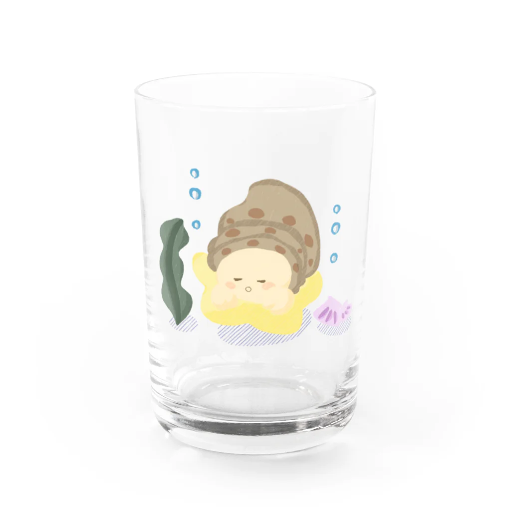 ねむり屋公式グッズのNemuriya ポポグラス（CLR） Water Glass :front