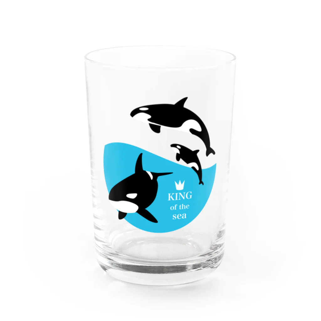 そいそいソイラテの海の王者シャチ Water Glass :front