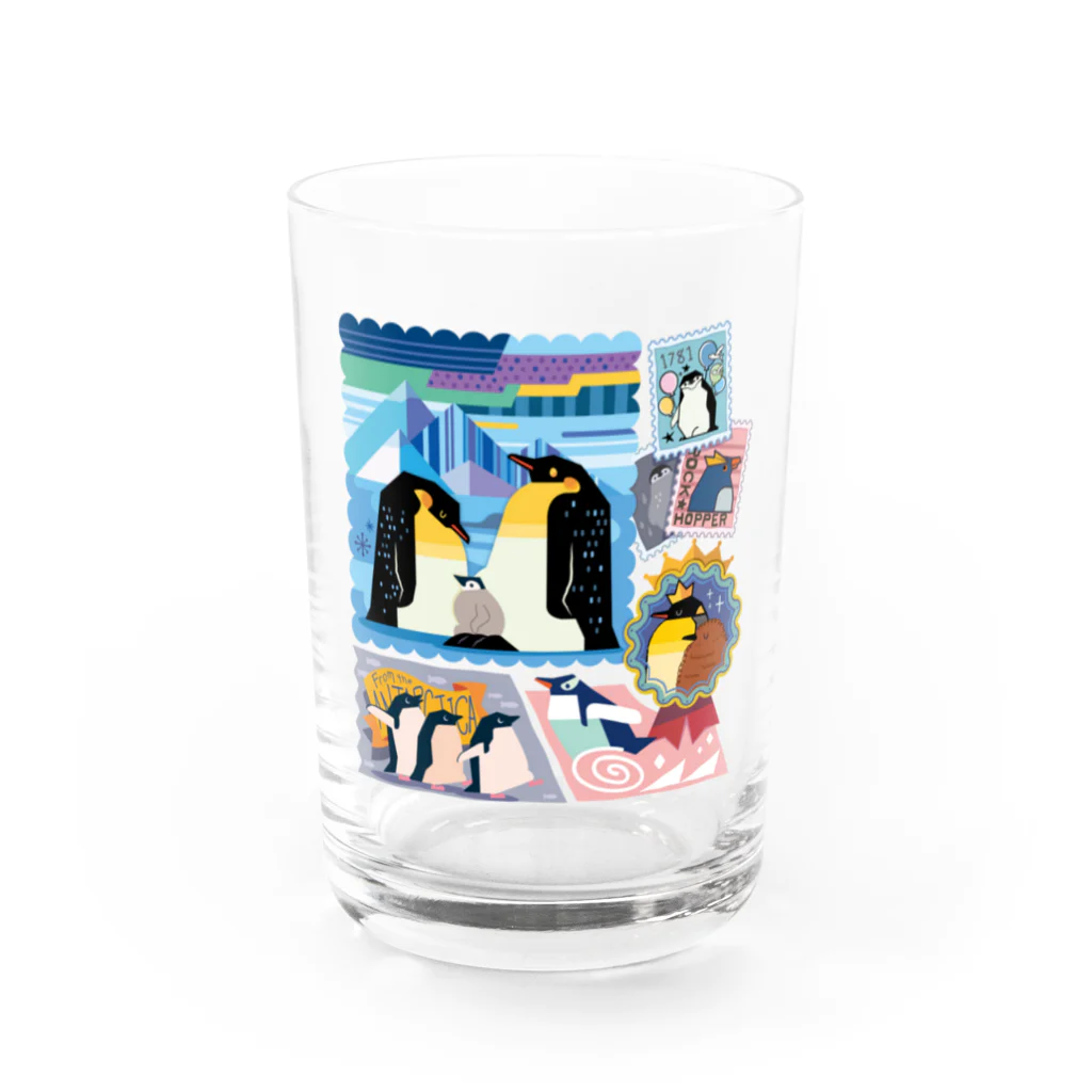 みなとまち層の南半球のペンギンたち Water Glass :front