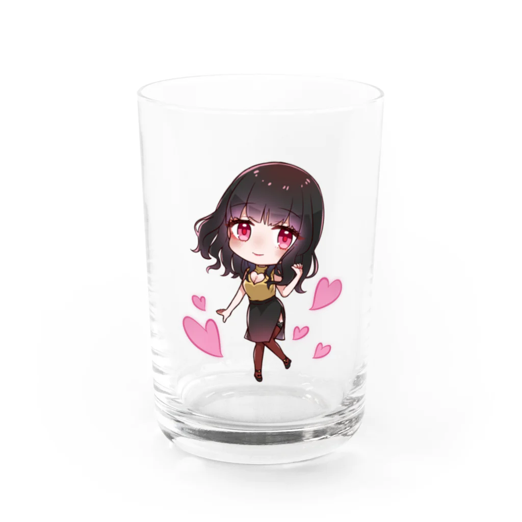 金美館通りの藤村さんショップの金美館通りのちび村さん Water Glass :front