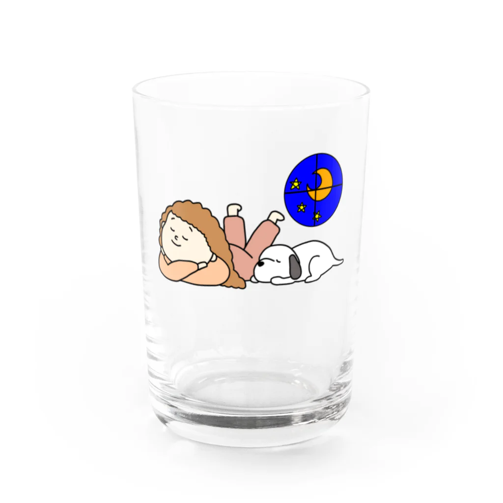 m.の子犬がいる生活2。 Water Glass :front