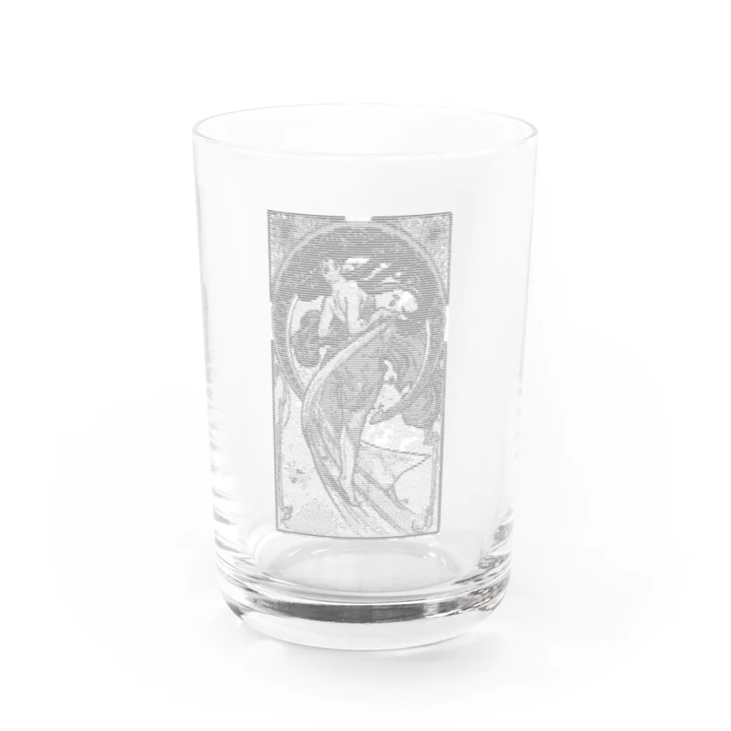 笠間臨戦態勢の1011001010101110110001100001011010000110 Water Glass :front