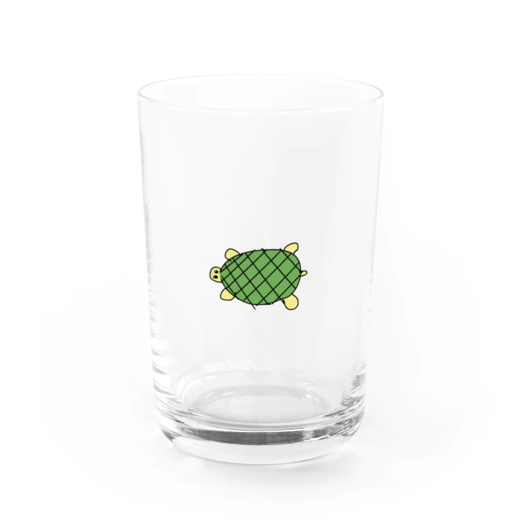 はなことショップの亀（どうぶつシリーズ Water Glass :front