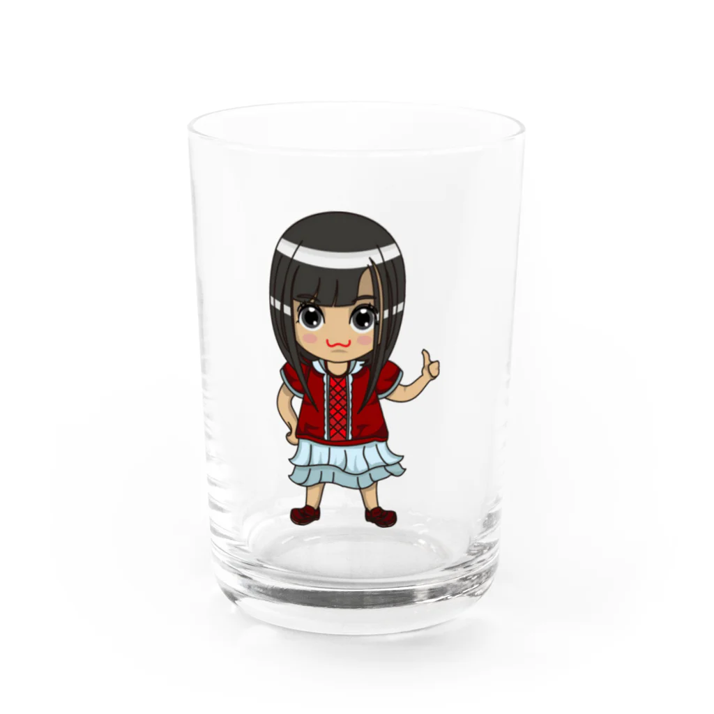 🤍一ノ瀬 彩 🐇⸒⸒ suzuri支店🤍のちびキャラ/NORMALTYPE【一ノ瀬彩】 Water Glass :front