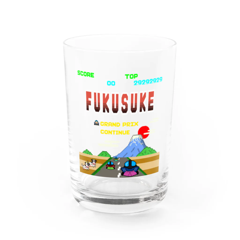 Siderunの館 B2のレトロゲーム風な福助 Water Glass :front