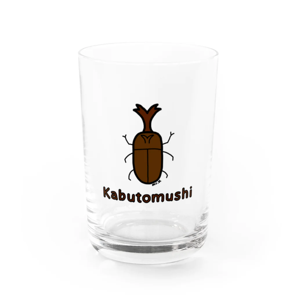 MrKShirtsのKabutomushi (カブトムシ) 色デザイン グラス前面