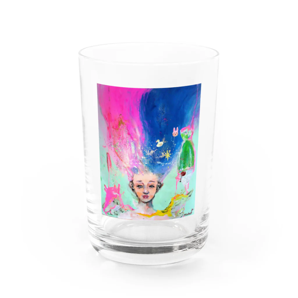 仏壇スイーツまさみの春風爆発 Water Glass :front