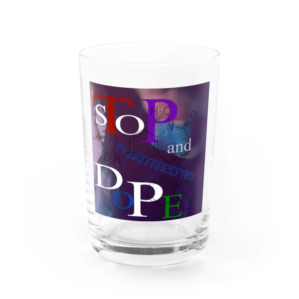 STOP-and-DOPEの【STOP】蒼舌ちゃん【DOPE】 Water Glass :front