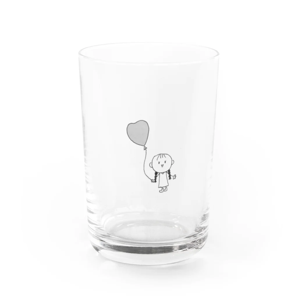 バイト辞めたい看護学生のバルーンおなご Water Glass :front