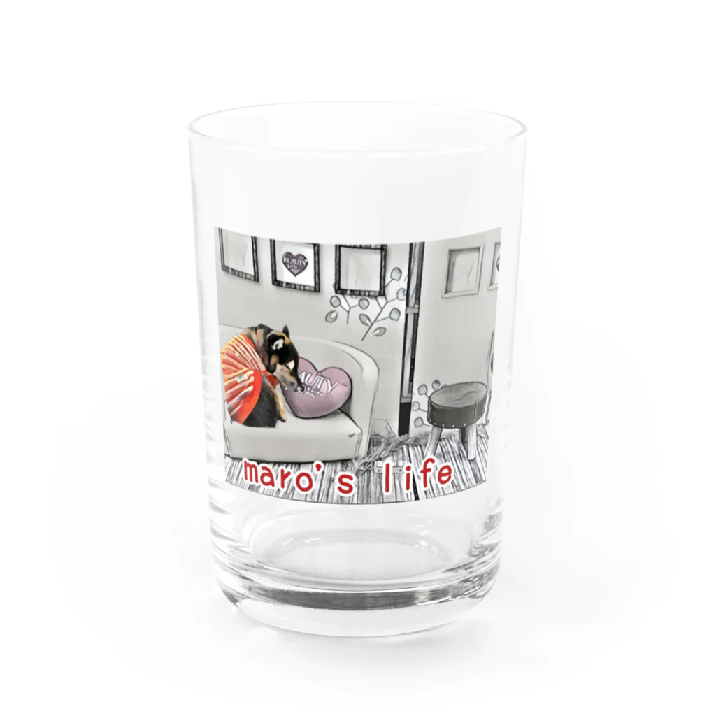 kiのmaro's life Water Glass :front