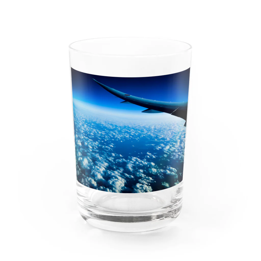 じっぷぁの写真のところの青の翼 Water Glass :front