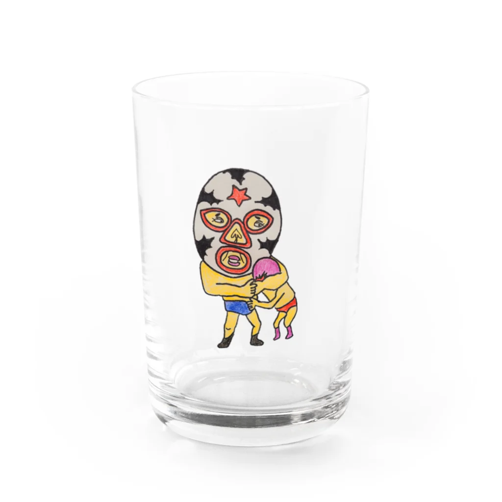 miiinaのMASKの人達　4 Water Glass :front