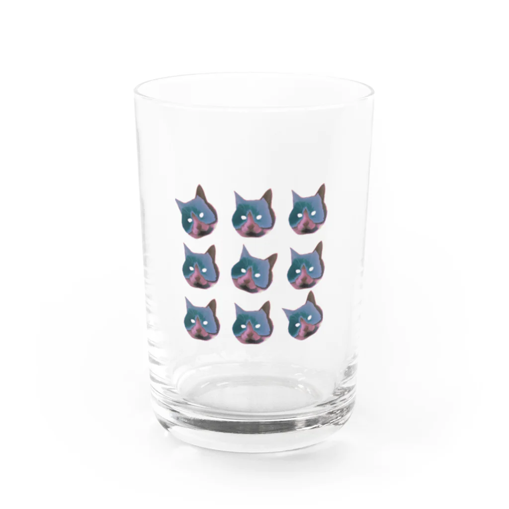 サーモンのネコにゃご（増） Water Glass :front