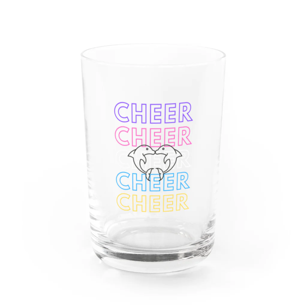 チアグッズショップ CHEER POINTのCHEERCHEERシリーズ（ドルフィン） Water Glass :front