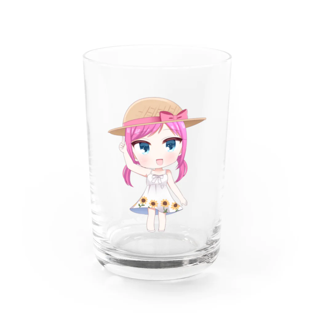 巫護まにの夏服まに Water Glass :front