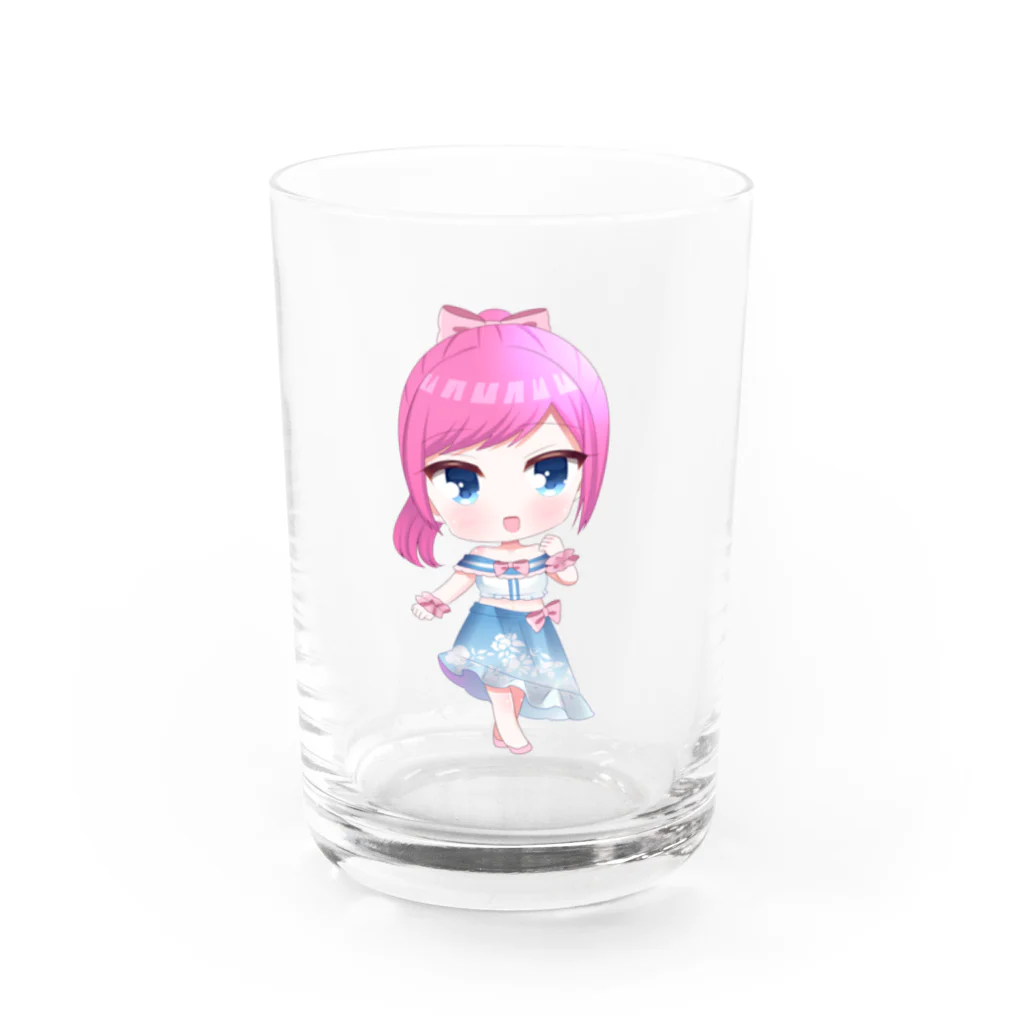 巫護まにの夏ドレスまに Water Glass :front