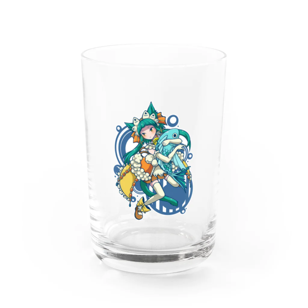 吟遊雑貨のネコみみ娘 Water Glass :front