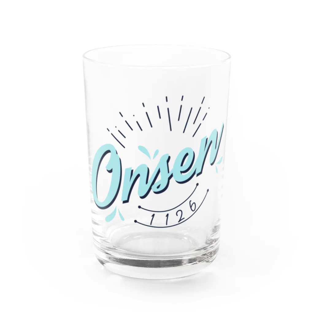 温泉グッズ@ブーさんとキリンの生活のOnsen Water Glass :front