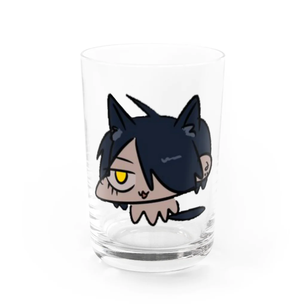 めてるの路上販売のねこのめてる Water Glass :front