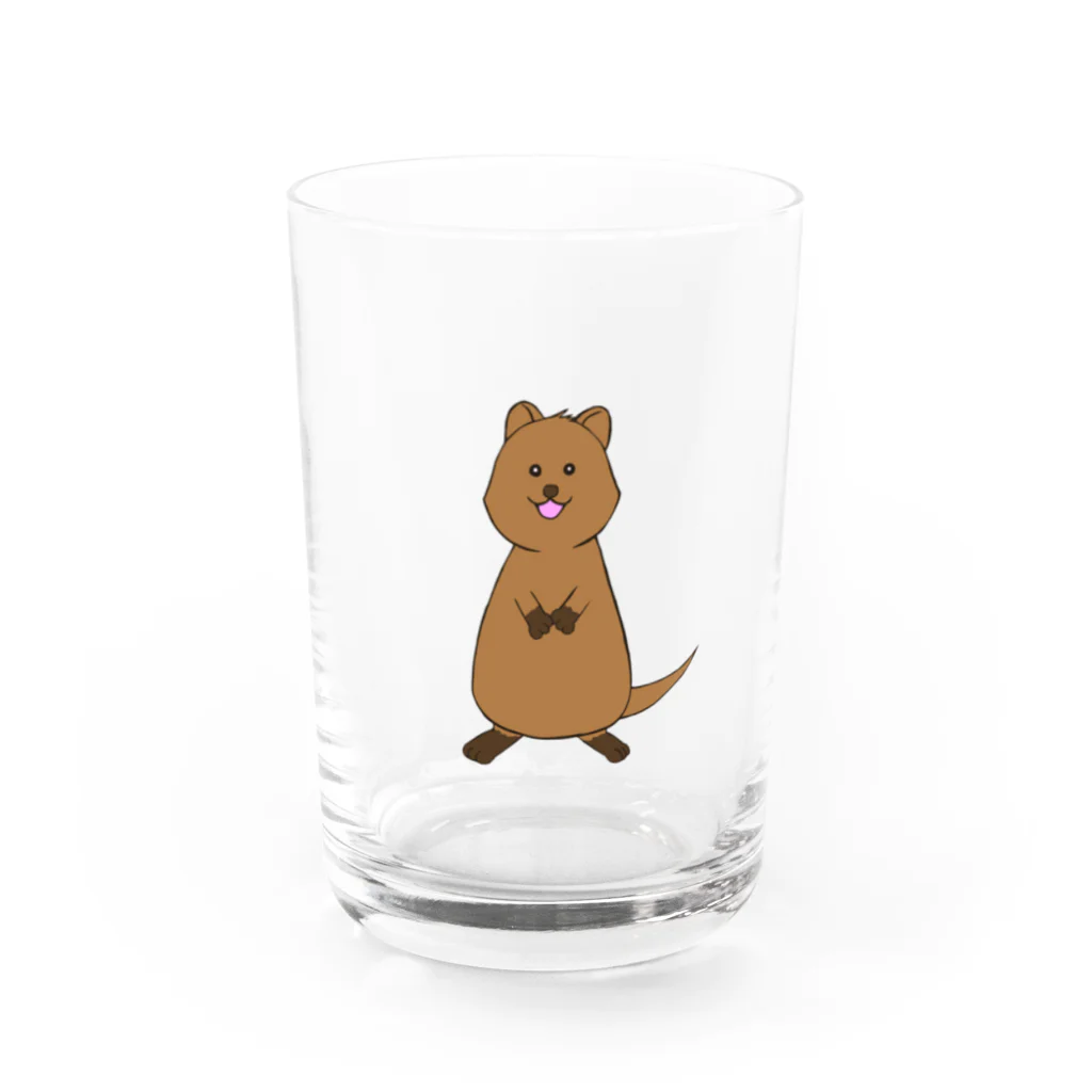 Secret gardenのクアッカワラビー Water Glass :front