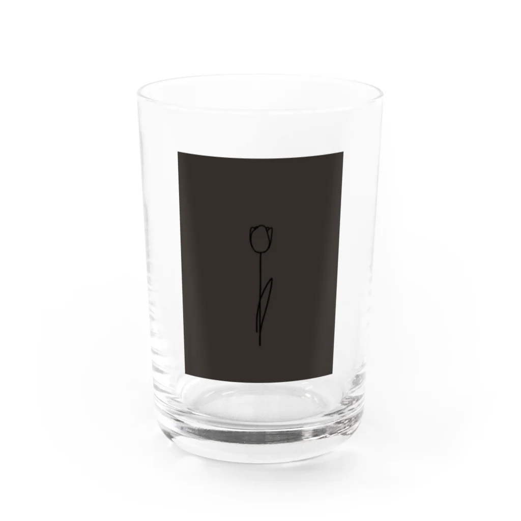 rilybiiの darkcharcoal chocolateBrown Water Glass :front