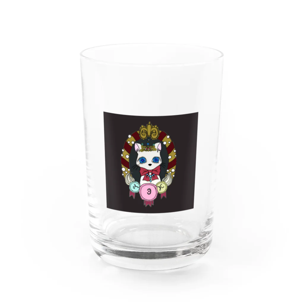 Yoruno Ocha KaiのＹＯＫ 猫 Water Glass :front