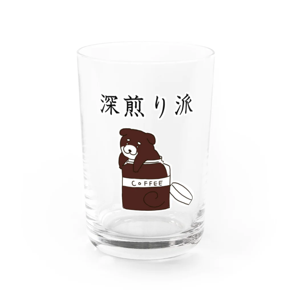 Prism coffee beanの深煎り派@柴犬 Water Glass :front