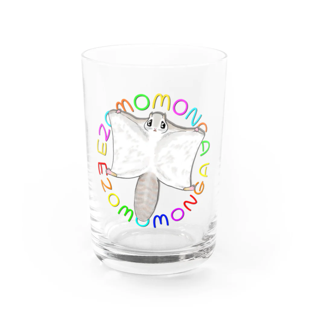 LalaHangeulのEZOMOMONGA(エゾモモンガさん) Water Glass :front