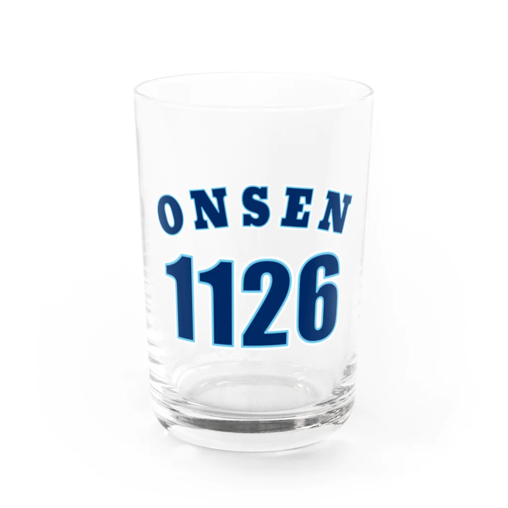 温泉グッズ@ブーさんとキリンの生活のONSEN 1126 Water Glass :front