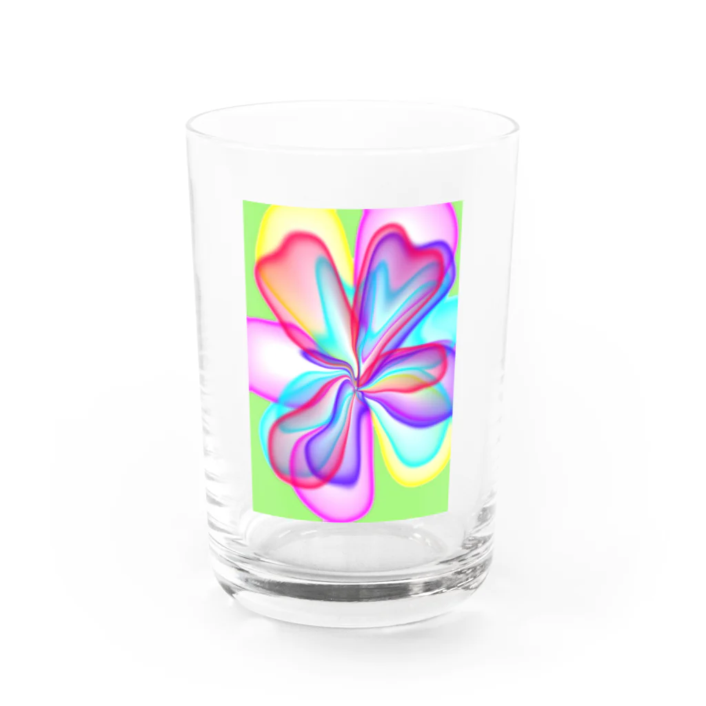 ただのわえの光の花 Water Glass :front