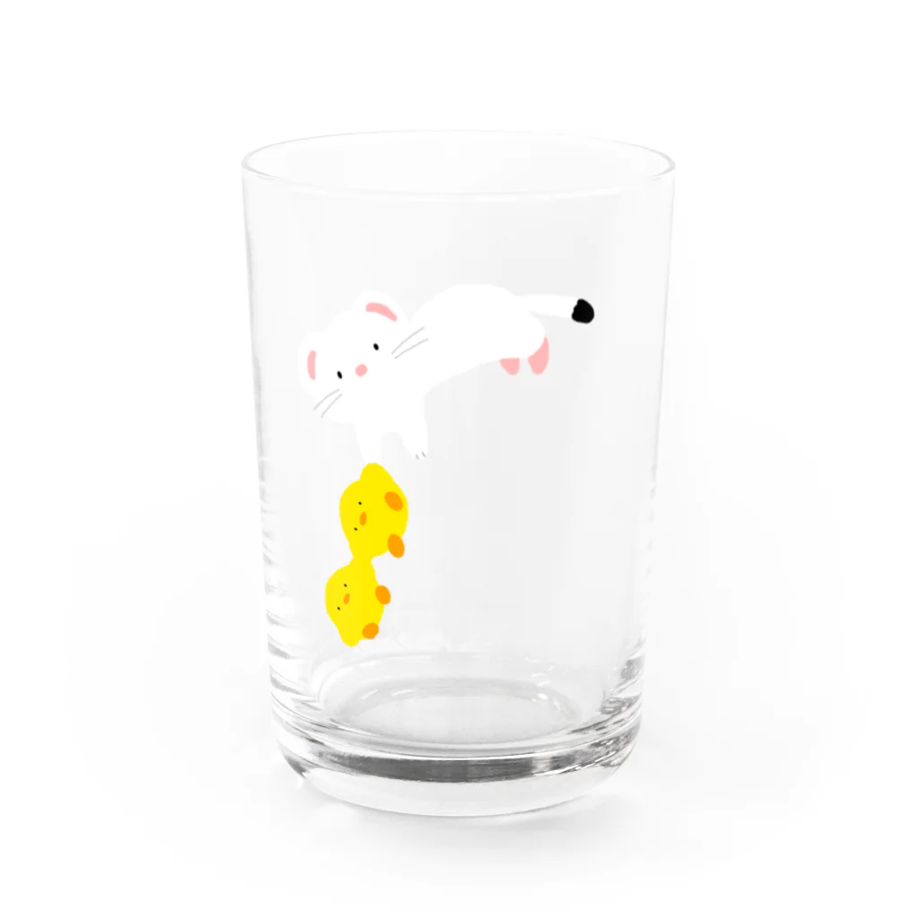 momostudioのショップの僕につかまって Water Glass :front