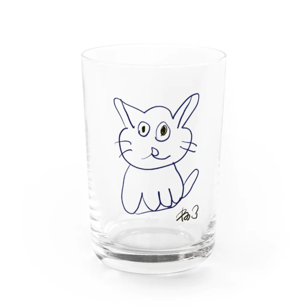 おおむら農場の「ねこ」 Water Glass :front