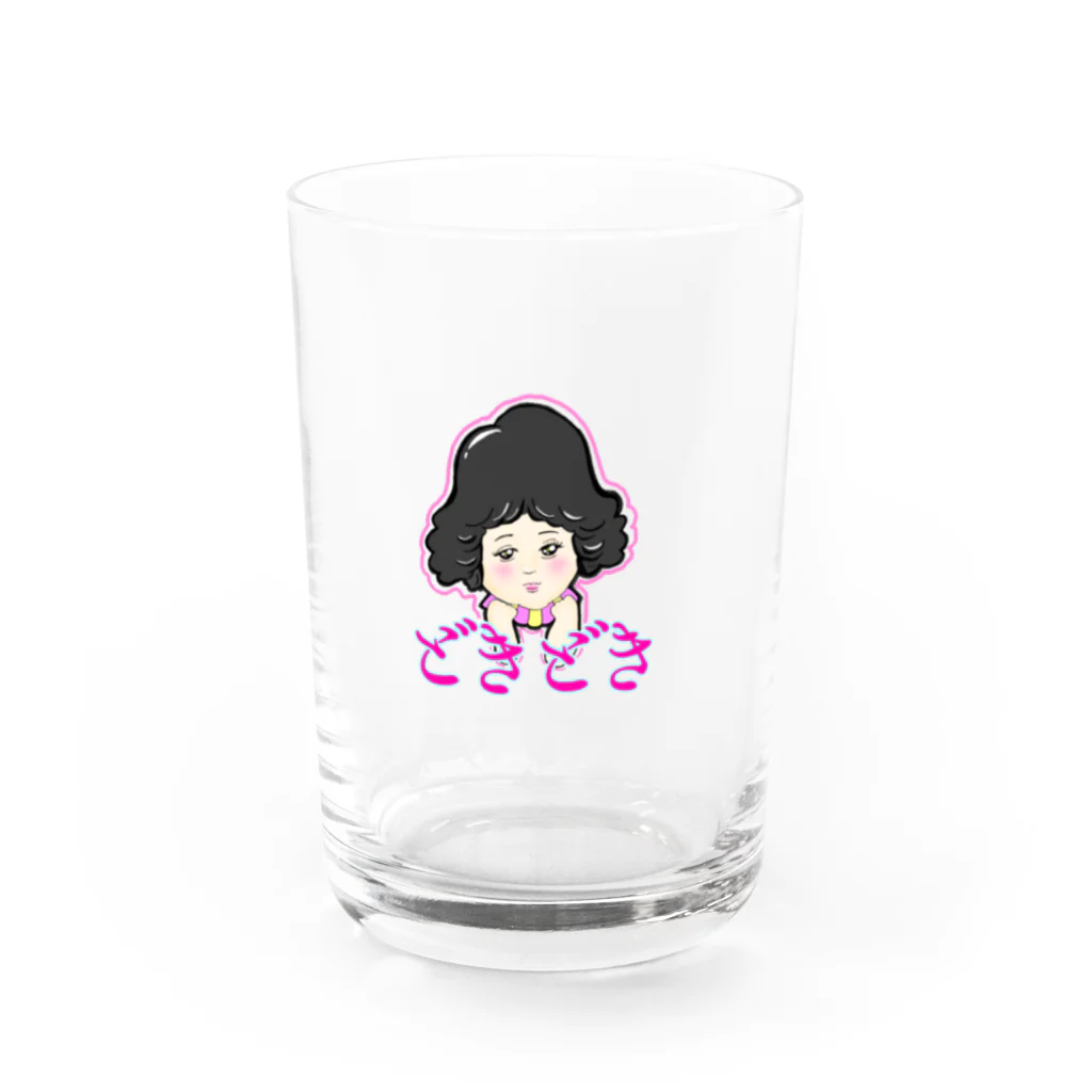 まりゑ広告のどきどきちゃん💓 Water Glass :front