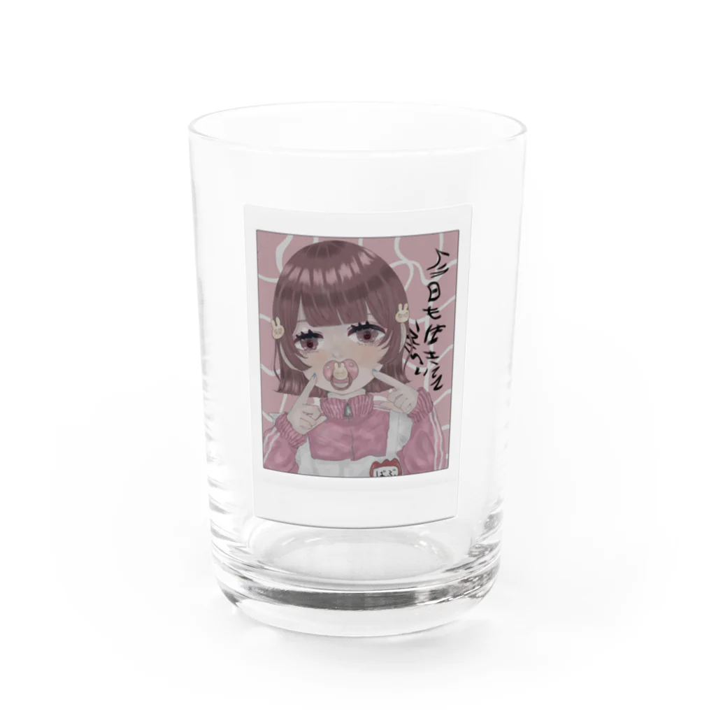 あいり🐰のチェキ女 Water Glass :front