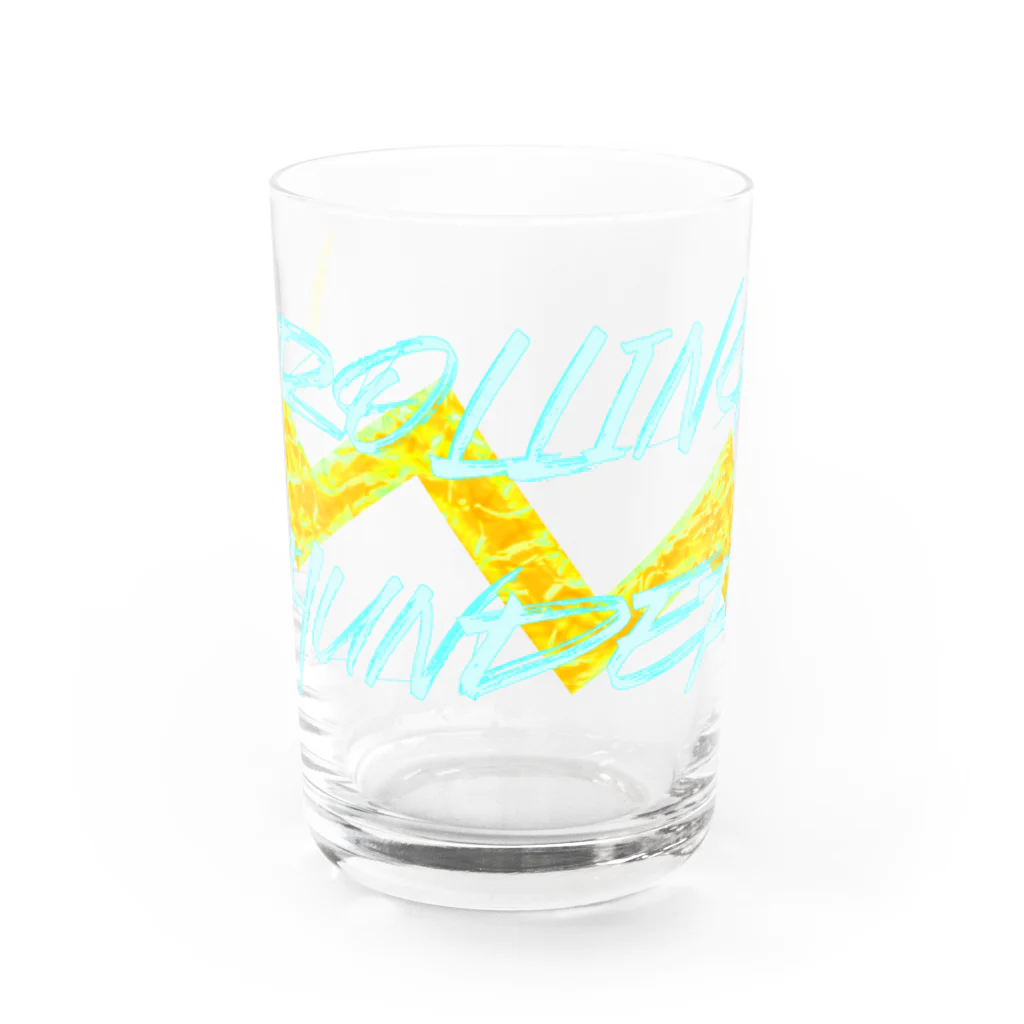 Ａ’ｚｗｏｒｋＳのROLLING THUNDER(英字＋１シリーズ) Water Glass :front