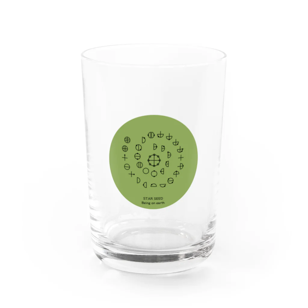 スターシード専用のスターシード専門カタカムナ第５首バージョン Water Glass :front