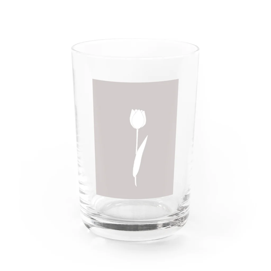 rilybiiのTulip silhouette Water Glass :front