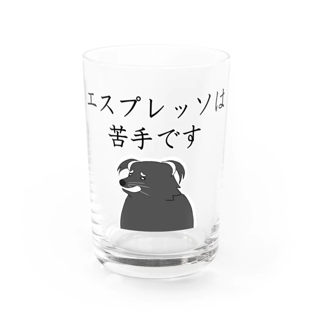 プリズモリイの箱のエスプレッソは苦手です@ビントロング Water Glass :front