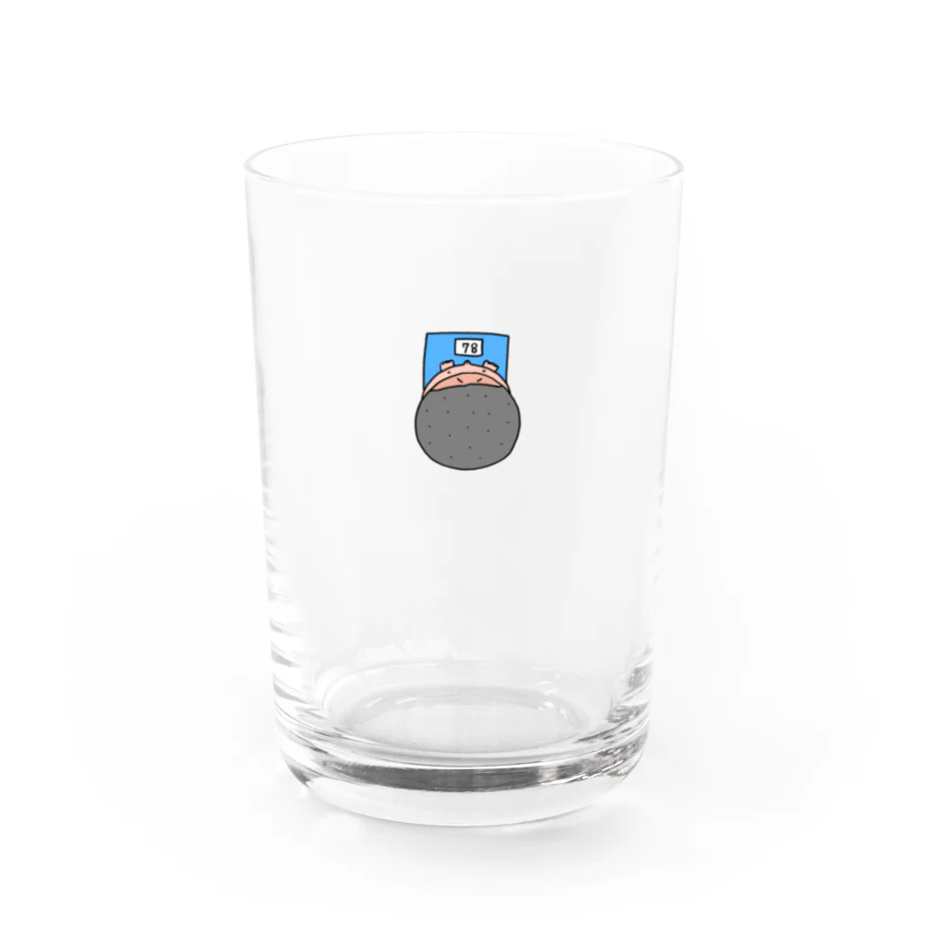 マッハナイスガイの体重計（ワンポイント） Water Glass :front