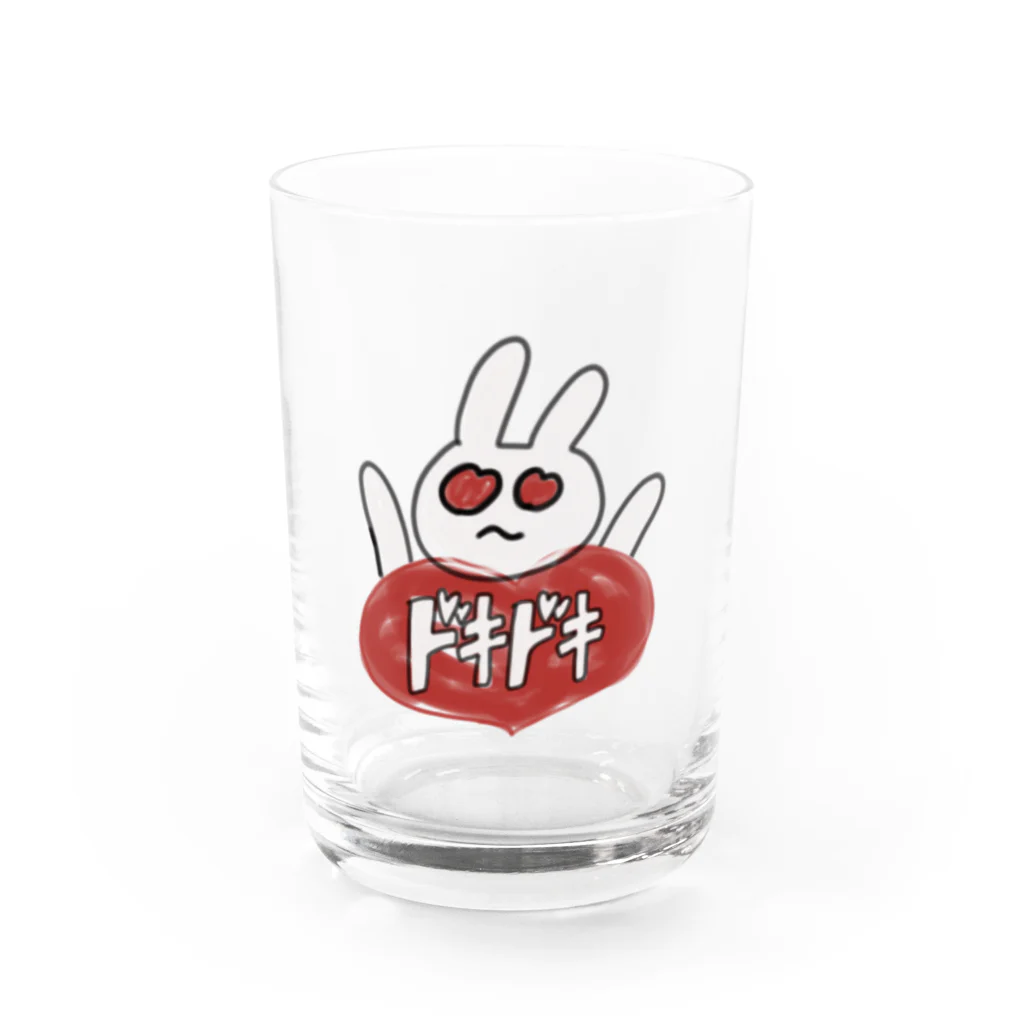 寿司カレーのドキドキうさぎ Water Glass :front