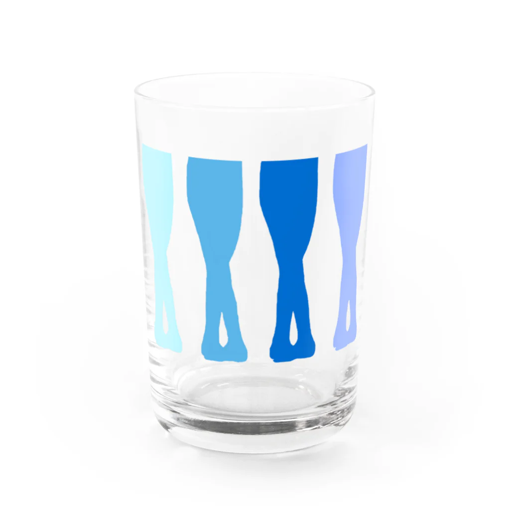 Twinkle-BooのBallet!blue Water Glass :front