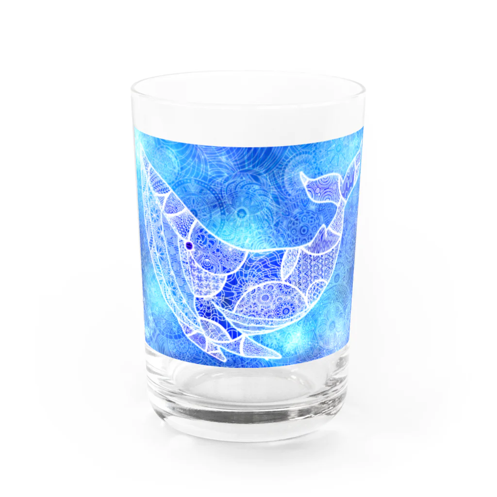 そのへんの黒猫の鯨 Water Glass :front