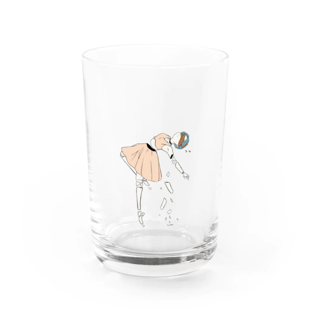 春のたけのこのばらばら Water Glass :front