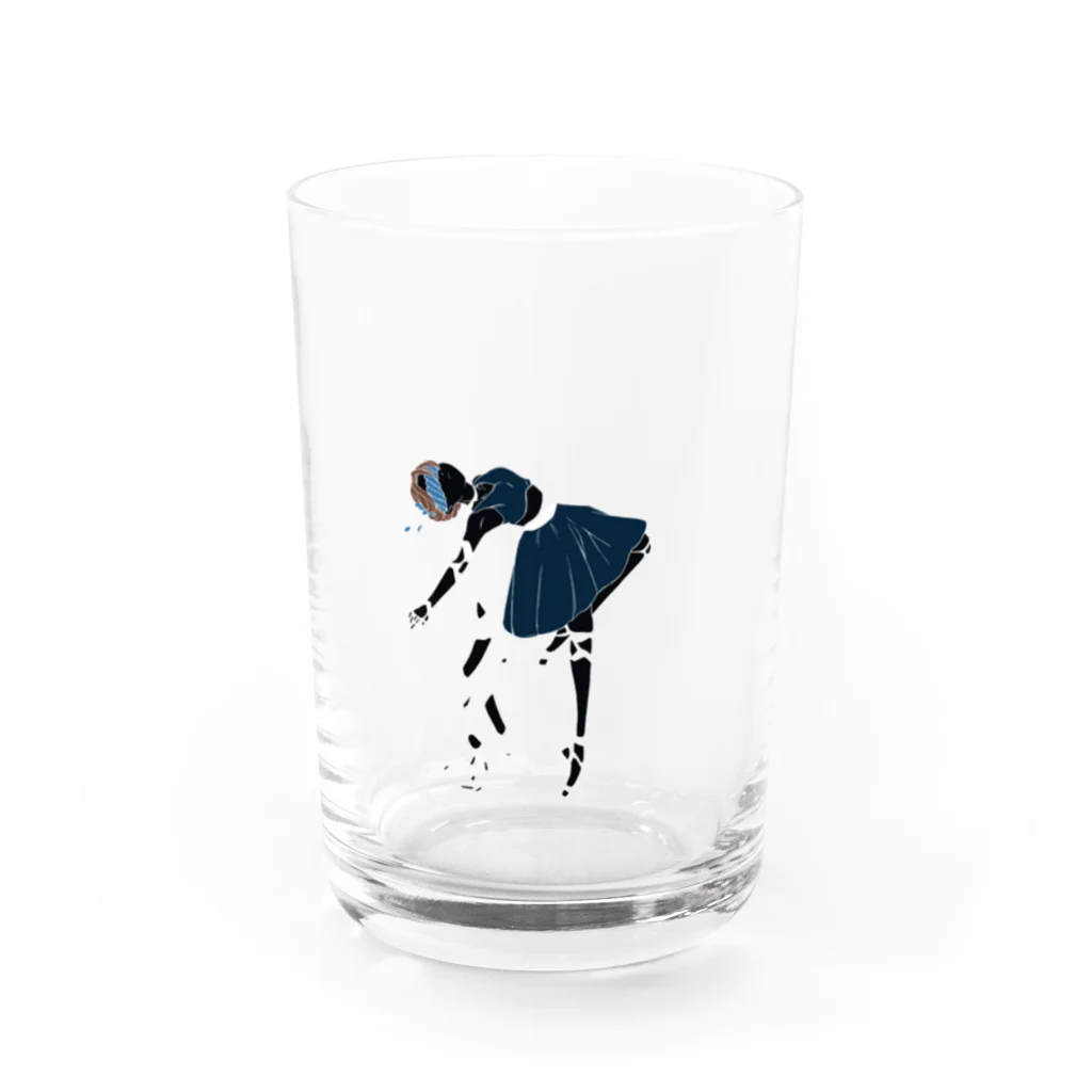 春のたけのこのばらばら裏 Water Glass :front