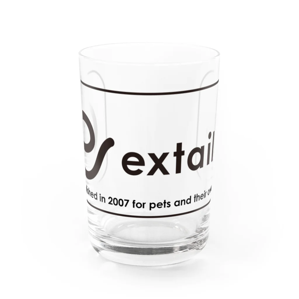 extail for ownersのextail 15周年記念アイテム Water Glass :front