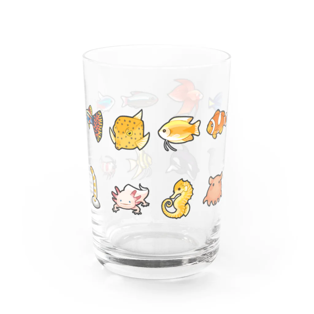 Maeken Gamesのさかなシリーズ Water Glass :front