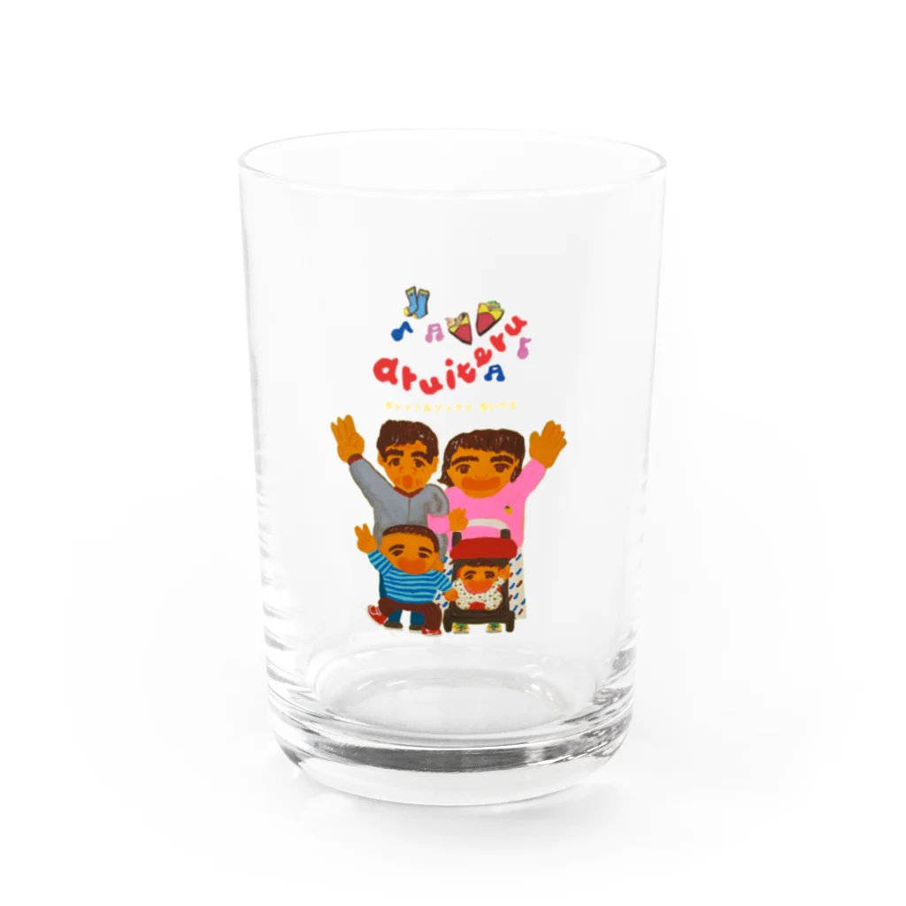 ガレット＆ソックス aruiteruのaruiteru 5周年記念グッズ Water Glass :front