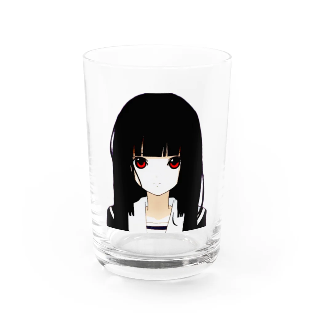 Broken Angelの黒髪の女の子 Water Glass :front