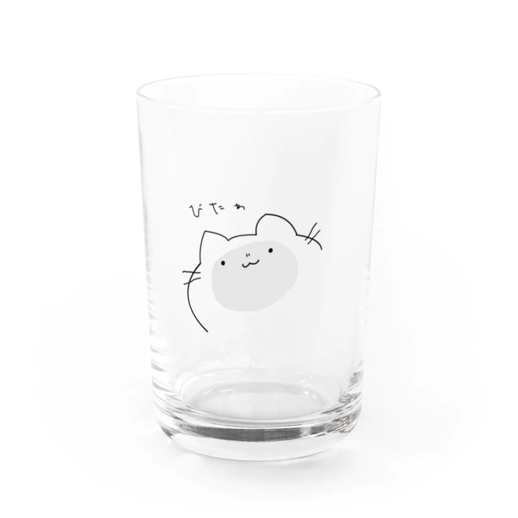 ゆーう☆のびたぁなねこ Water Glass :front