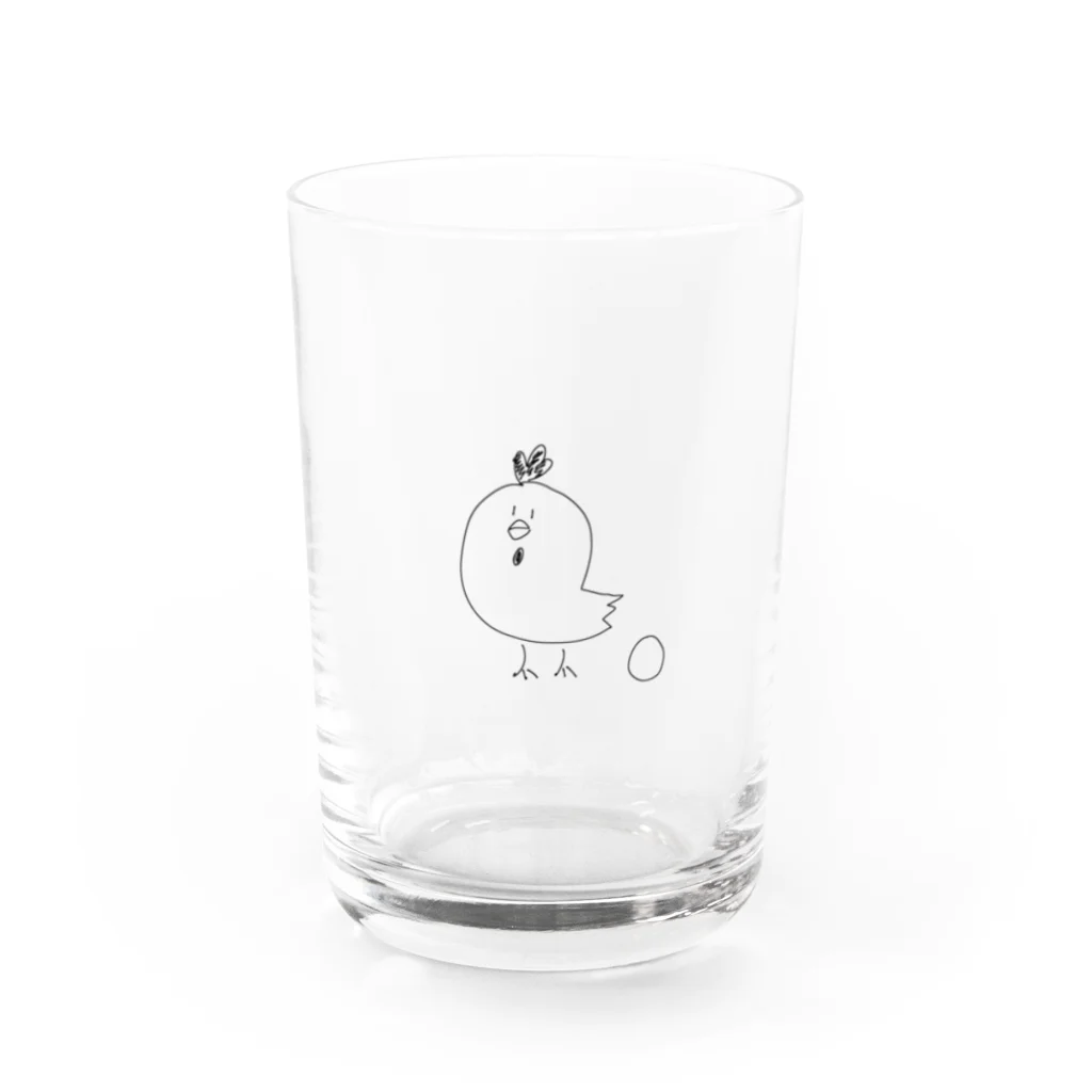 コのniwatori Water Glass :front